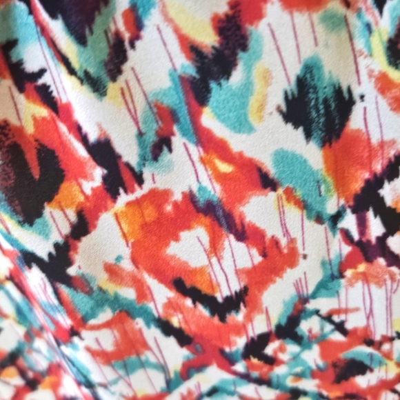 Rock 47 by Wrangler Black Multi-Color Print Sleeveless High Low Dress, X-Large - Picture 4 of 14